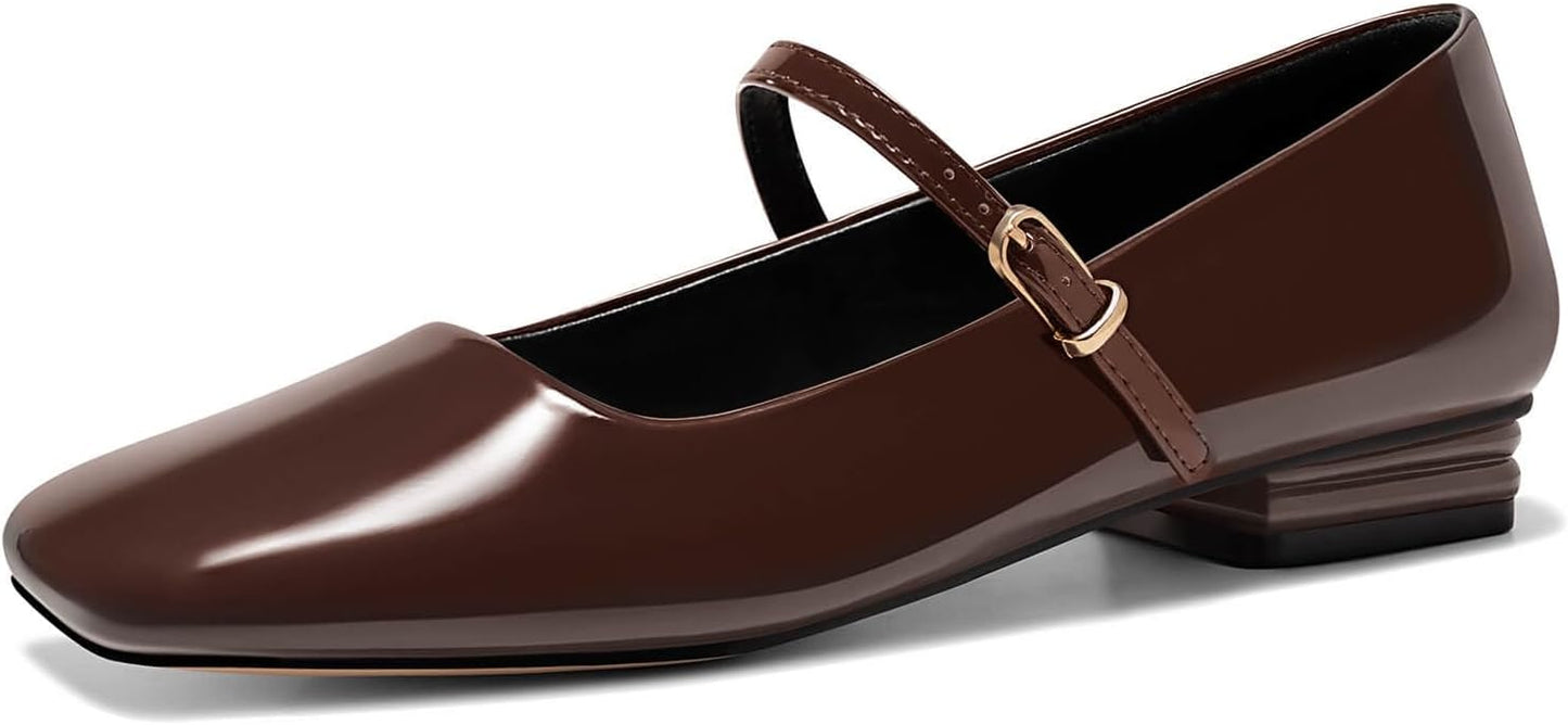 Coutgo Women's Mary Jane Flats for Comfort and Style