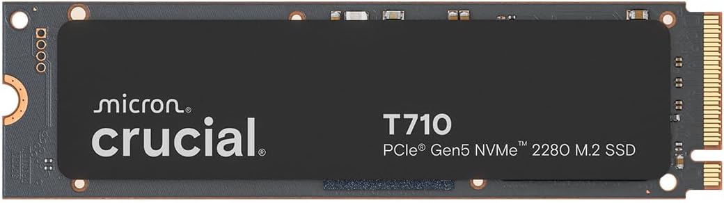 Crucial T710 PCIe Gen5 NVMe 1TB SSD for Gamers and Creatives