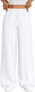 Womens Wide Leg Sweatpants Baggy Loose - High Waisted Comfy Fit