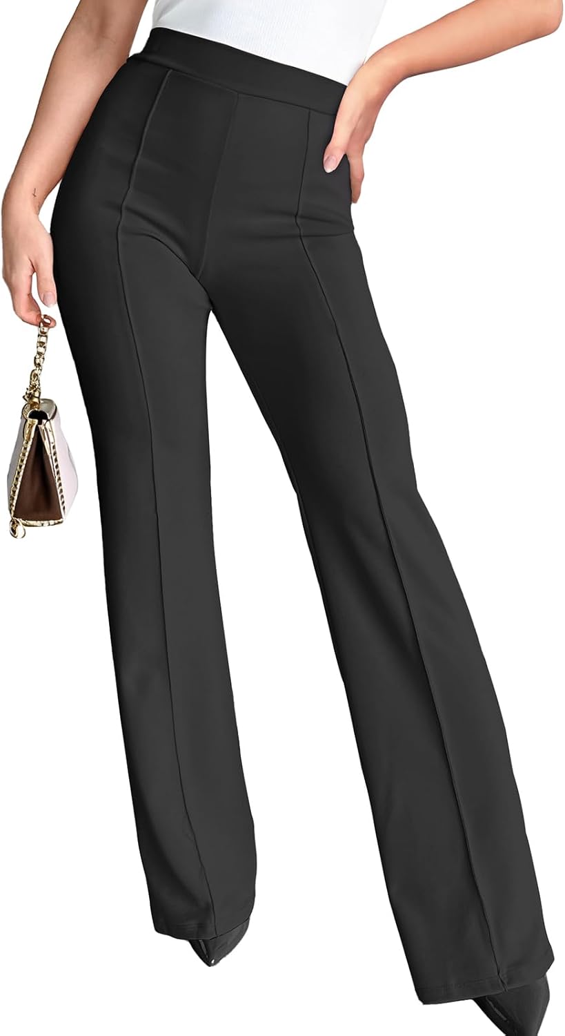 Agenlulu Wide Leg Dress Pants for Women - Stylish Office Slacks