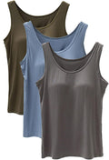 Tank Top with Built in Bra Cup for Women - Comfortable