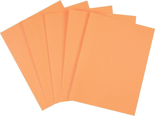 Vibrant Orange Colored Paper - 500 Sheets