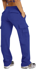 Waitfairy Wide Leg Sweatpants Women Cargo Pants - High Waist Baggy