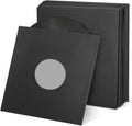 12 in Black Poly-Lined Record Inner Sleeves - 100 Pack