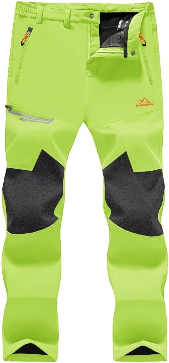 MAGCOMSEN Men's Winter Pants: Fleece Lined Ski Snow Pants