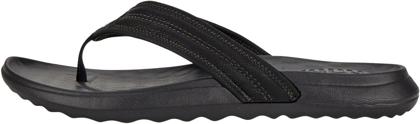 Hey Dude Men's Myers Flip Classic Black/Black Comfortable Sandals