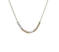 Custom FINE CHAIN Small Bar Gold Fill Morse Code Necklace - Personal