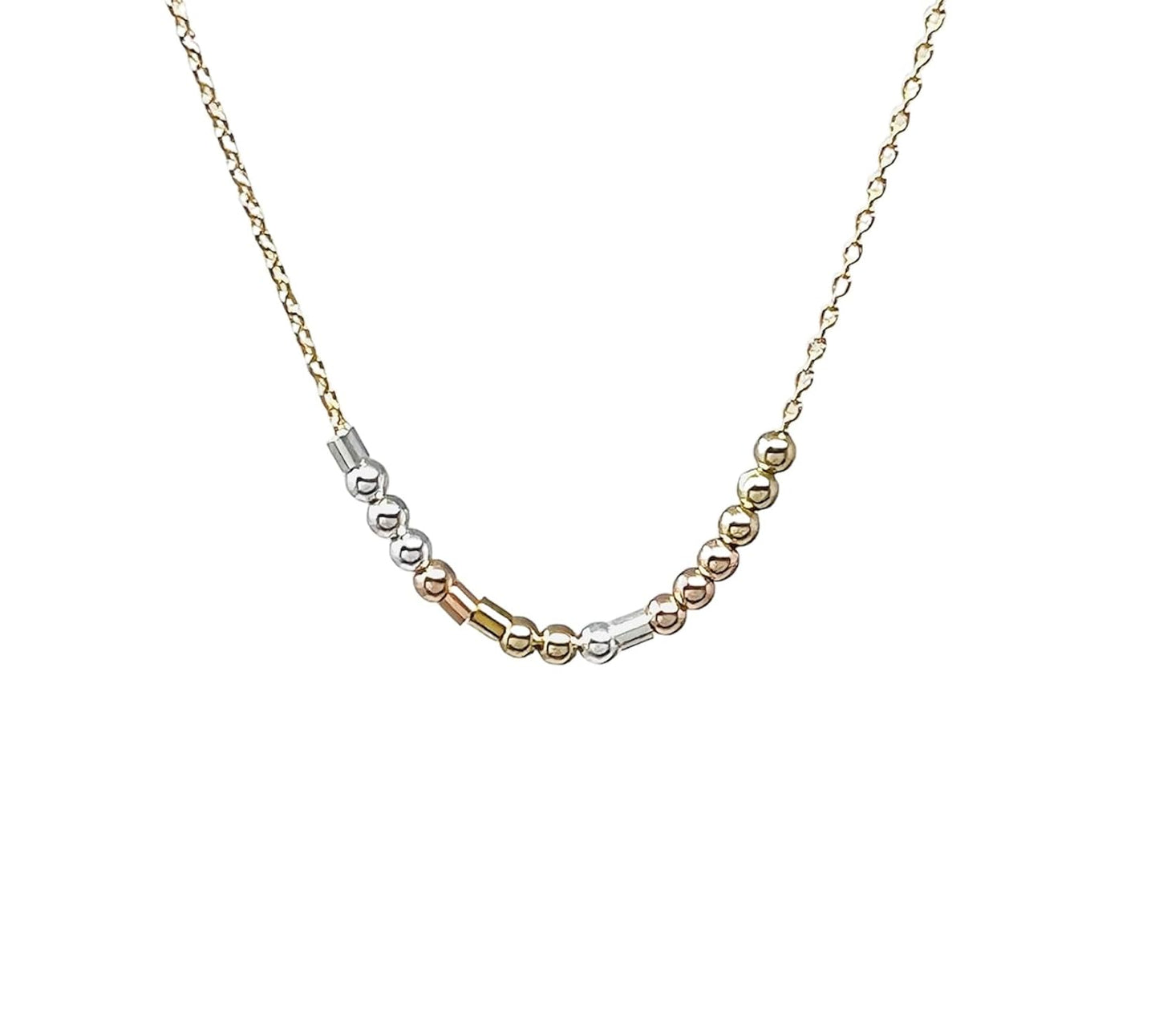 Custom Fine Chain Morse Code Necklace in Gold, Silver, Rose Gold