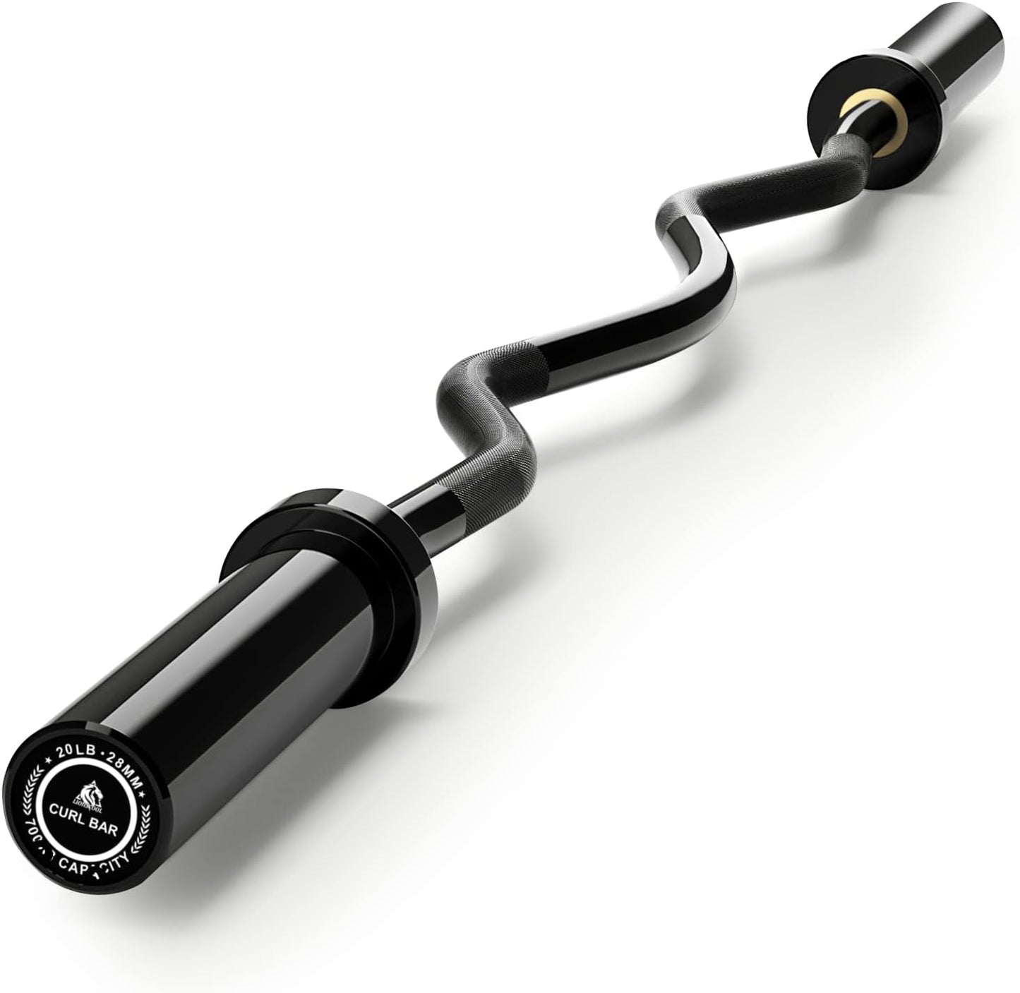 LIONSCOOL Premium 4ft/4.9ft/6ft Barbell for Strength Training