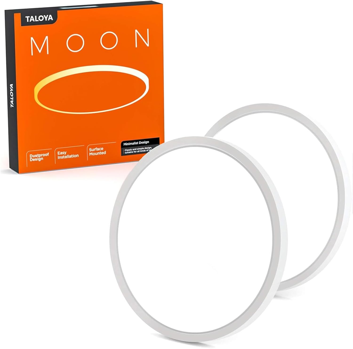 TALOYA 2 Pack Flush Mount LED Ceiling Light for Home Use