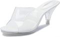 Clear Heels Stiletto Sandals - Transparent Strap High Heels
