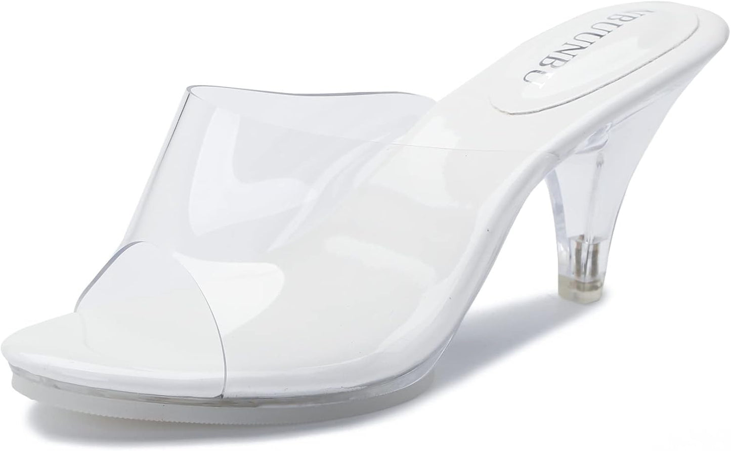 Silver Clear Heels for Women - Sexy Stiletto Sandals