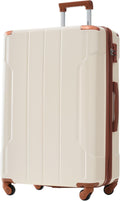 Merax 28 in Checked-Large Hard Shell Suitcase - Durable Travel Spinner