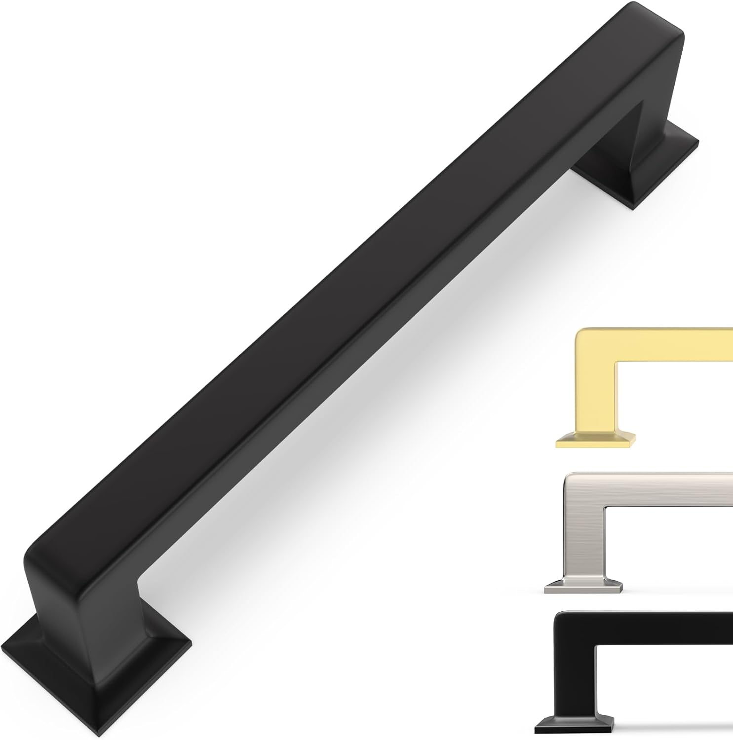 10 Pack 5 Inch Matte Black Cabinet Pulls for Stylish Kitchens