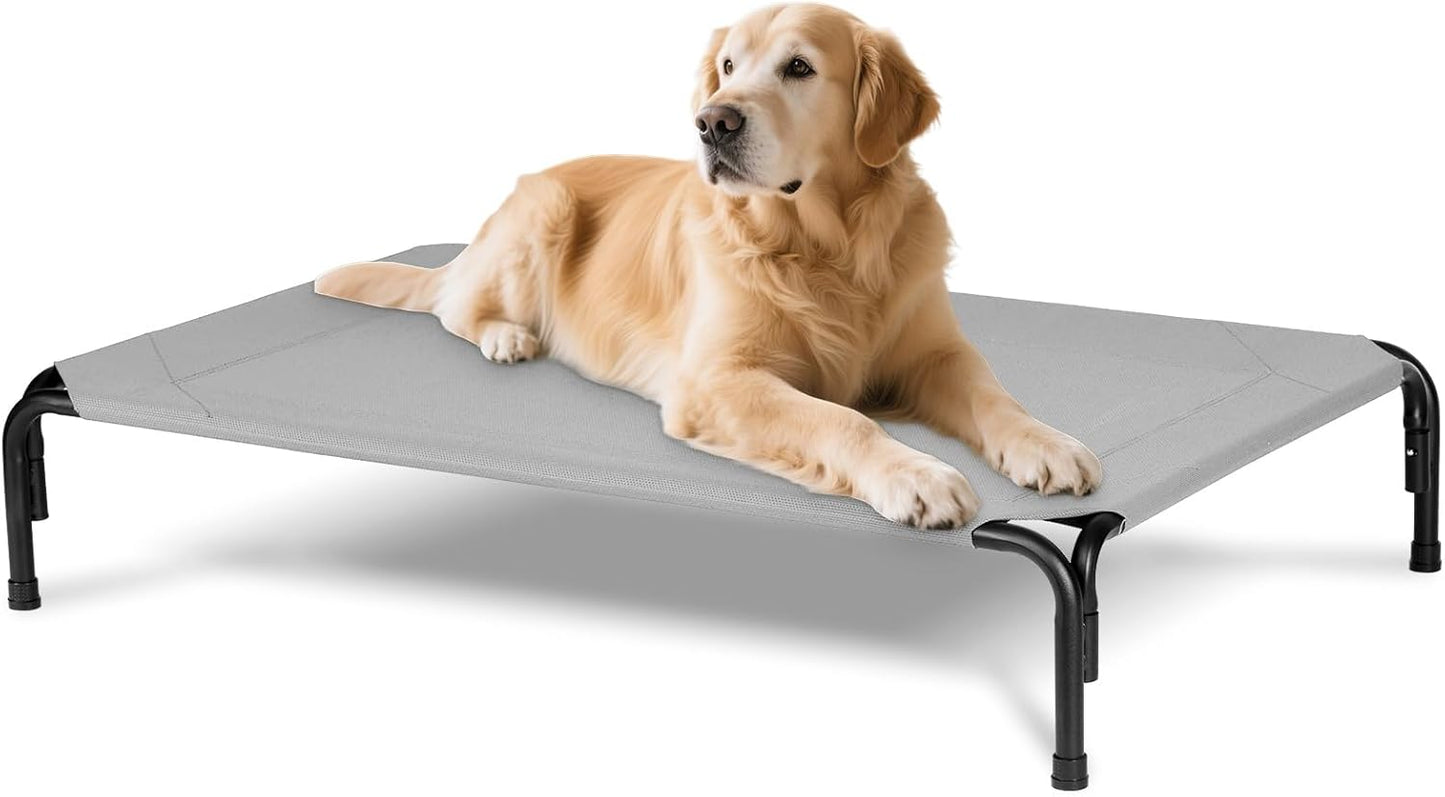 Elevated Dog Bed for Outdoor Use - XL Raised Dog Cot for Pets
