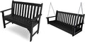 Vineyard 48in Bench & 60in Outdoor Swing - Durable Outdoor Seating