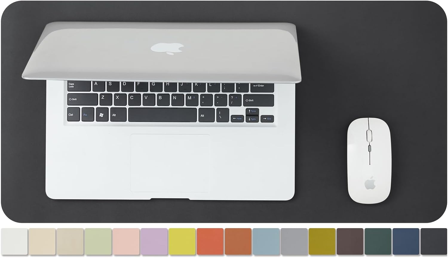 Non-Slip Desk Pad - Ultimate Desk Organization (Black,23.6x11.8)