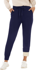 Fleece Lined Sweatpants Women - Warm Sherpa Lined Joggers Not