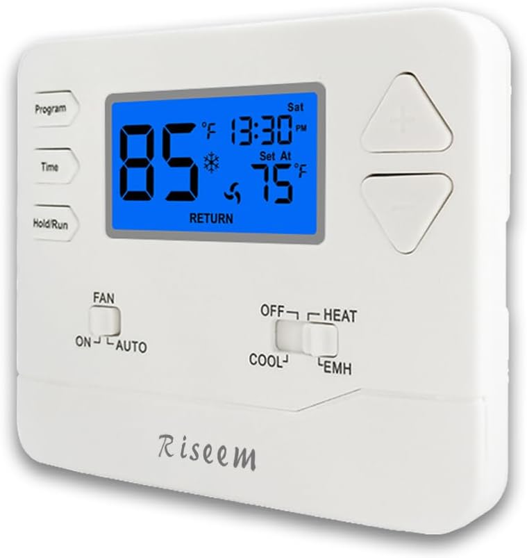 Programmable Heat Pump Thermostat - Easy DIY Install