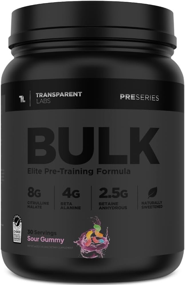 Transparent Labs Bulk Black Pre Workout for Ultimate Performance