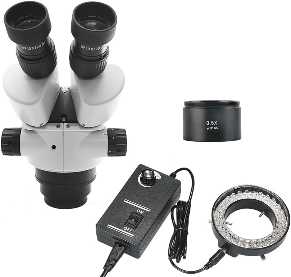 White Binocular Head for Stereo Microscope - Perfect for Jewelry