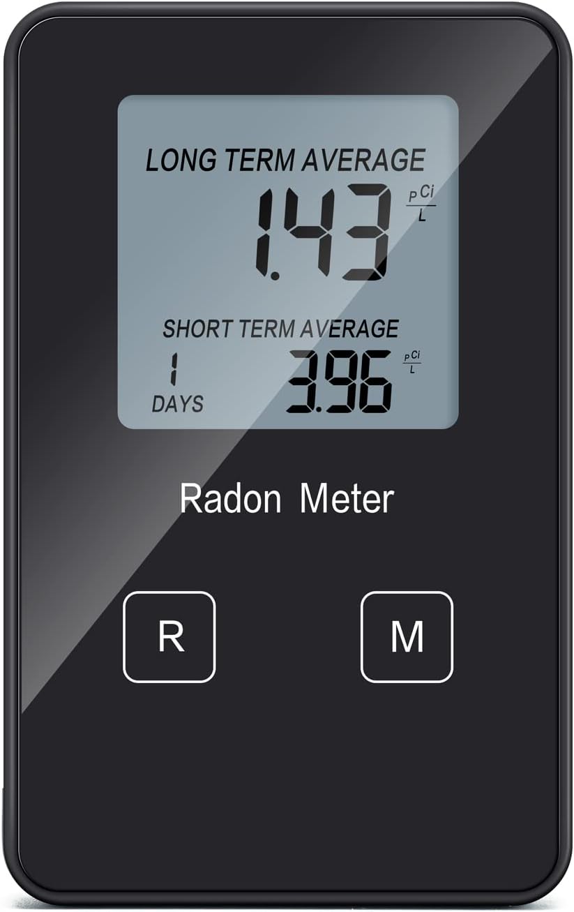 Home Radon Detector for Long and Short Term Monitoring Needs