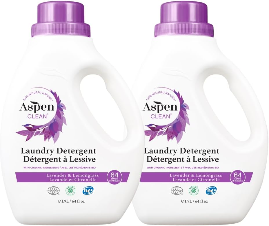 AspenClean Natural Laundry Detergent for Safe, Effective Cleaning