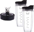 Ninja Blender Parts: 2 24oz Cups & Blades for Ultimate Smoothies