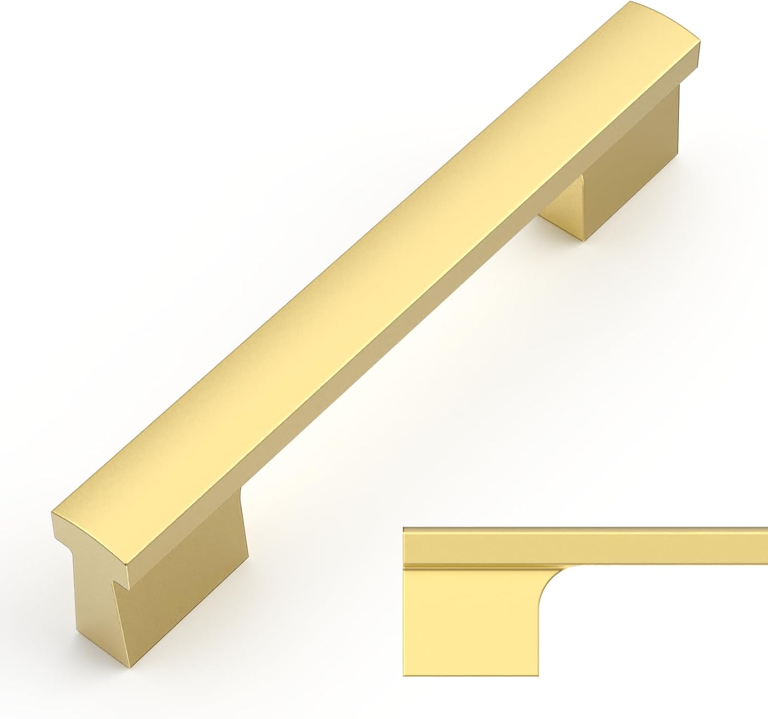 Brushed Gold Cabinet Pulls 4 Inch Hole Centers for Kitchen