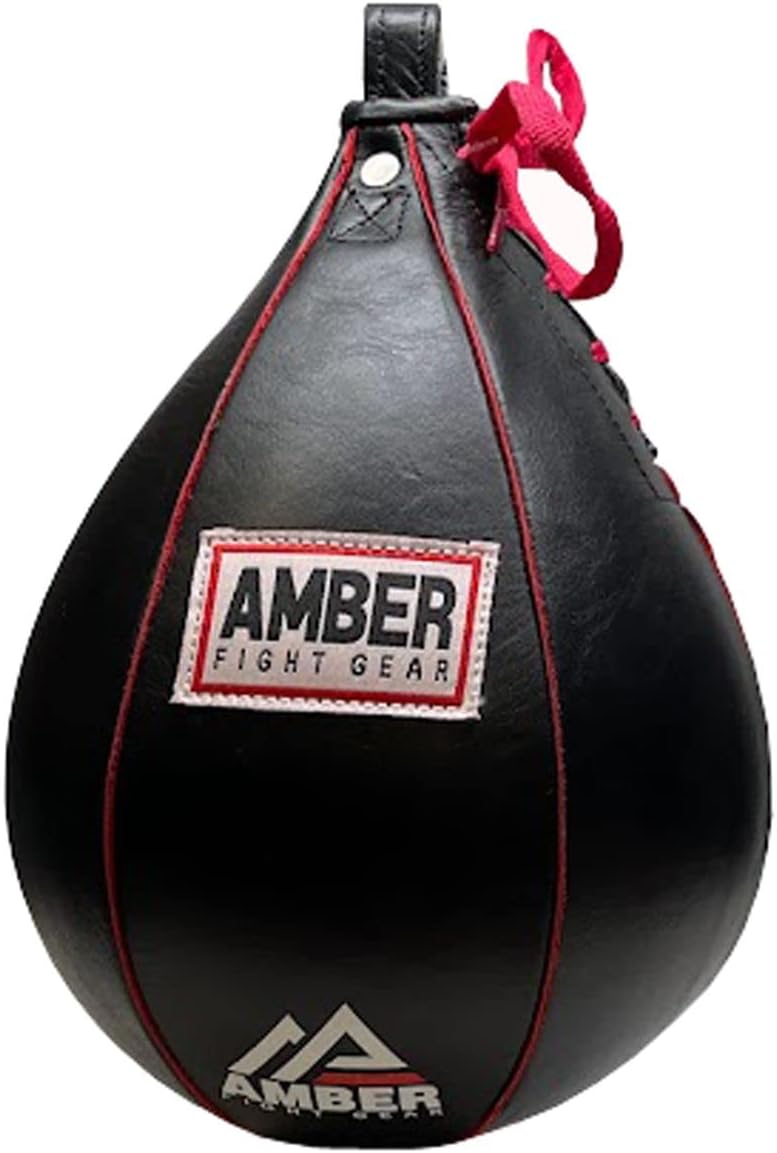 XL Genuine Leather Heavy Duty Speed Bag by Amber Fight Gear