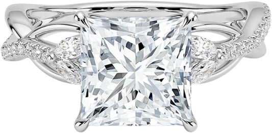1-3 CT Moissanite Engagement Ring for Timeless Elegance