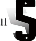 20 Inch Modern Metal House Numbers - Durable Black Address Numbers