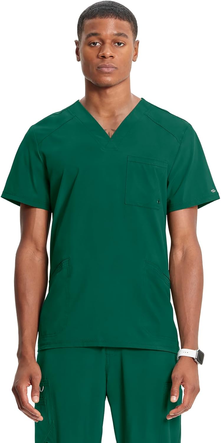 Cherokee Infinity V-Neck Men's Scrub Top for Comfort & Style