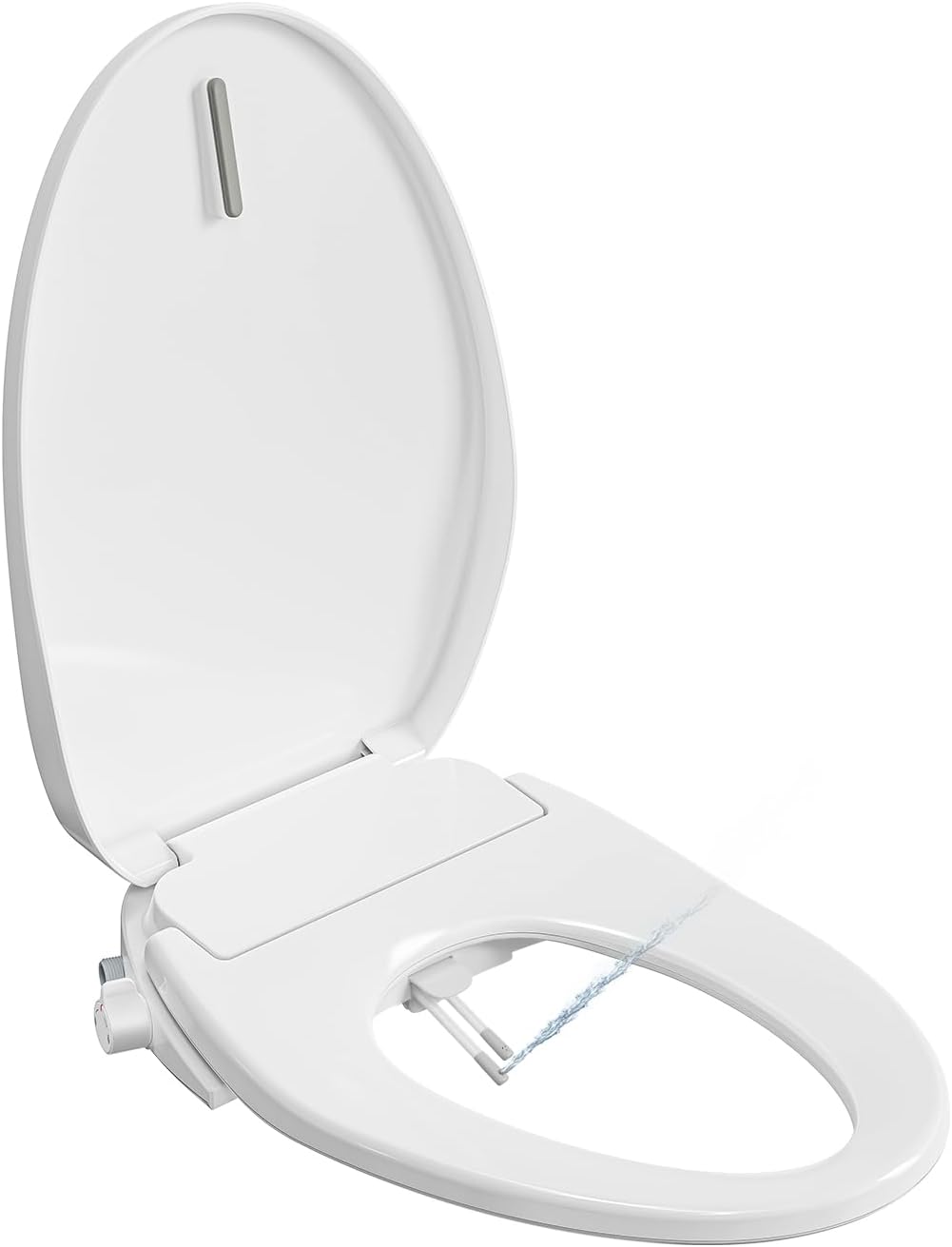 Electric Bidet Toilet Seat with Heated Features and Night Light