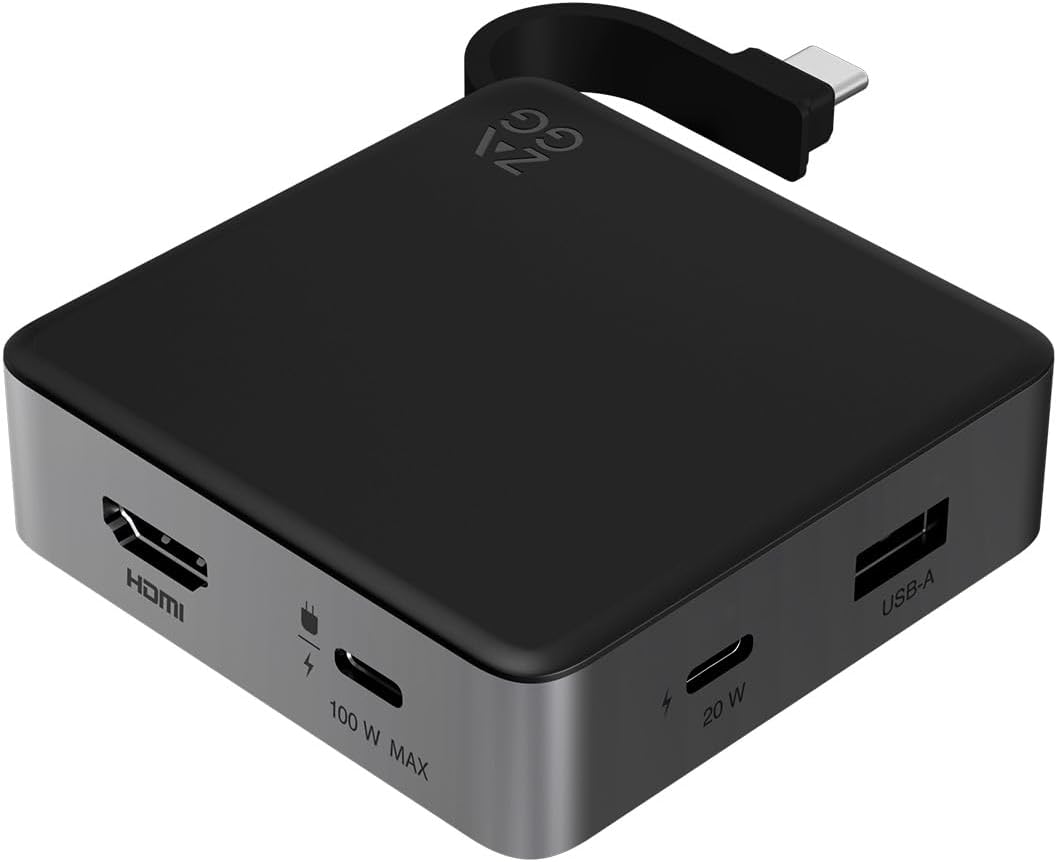 ZAGG 4-Port Hub: Versatile USB-C PD, HDMI Adapter for Travel