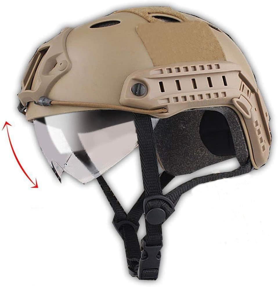 Protective Airsoft Helmet with Goggles - Ultimate Safety Gear