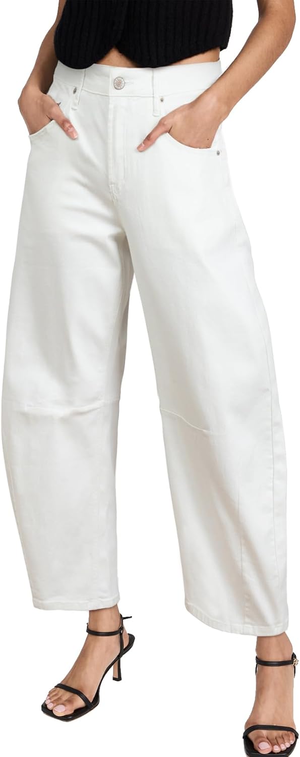 Sidefeel Women's Barrel Jeans Wide Leg Vintage Y2K Baggy Fit