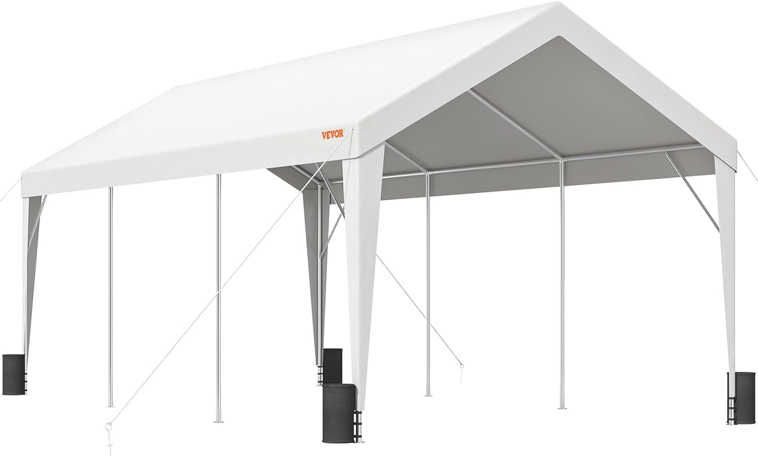VEVOR 10x20 ft Heavy Duty Carport Canopy for All Seasons