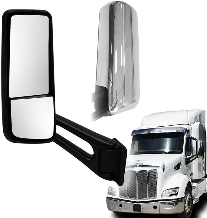 Door Mirror Chrome for 2013-2022 Peterbilt 579 Truck Right Side