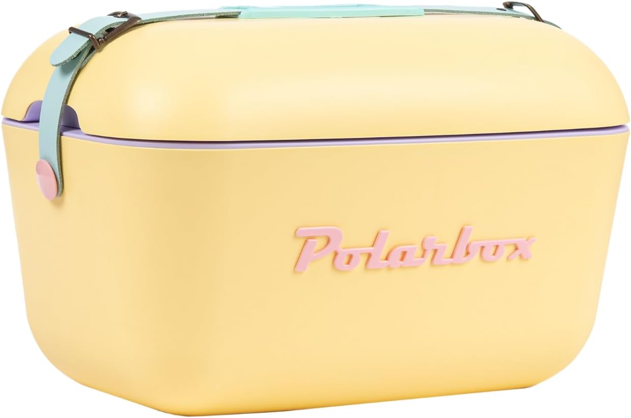 Retro Beach Cooler Portable Picnic Lunch Box for Outdoor Fun