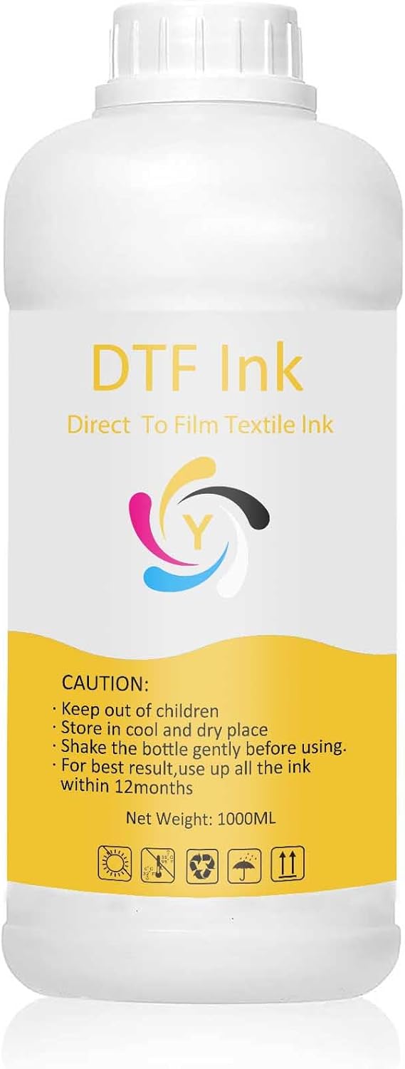 DTF Ink Yellow 1000ML Refill for Vibrant Heat Transfer Printing