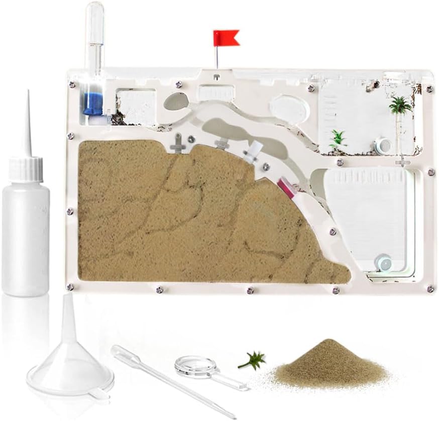 Ant Farm Castle with Yellow Sand for Educational Fun and Learning