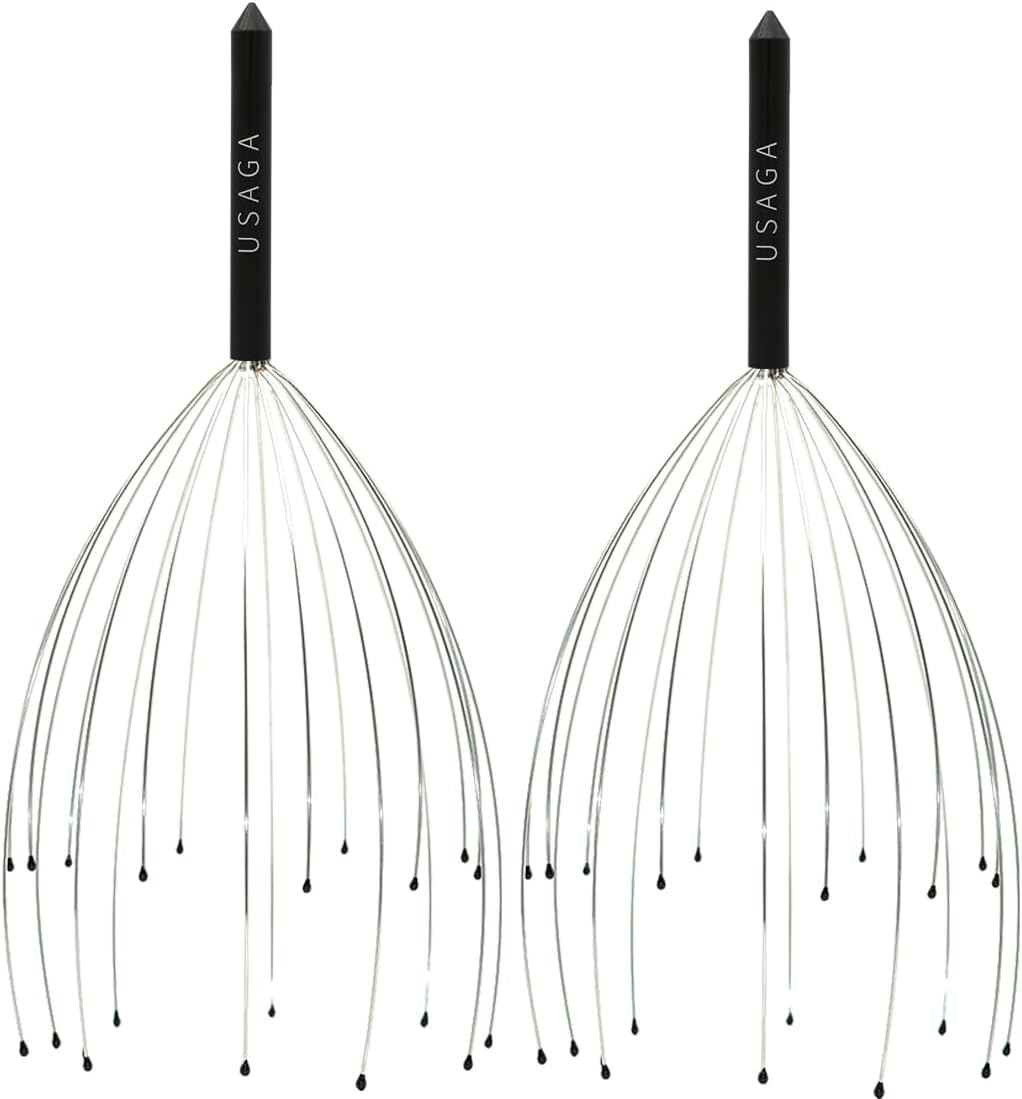 USAGA 20 Fingers Scalp Massager: Stress Relief