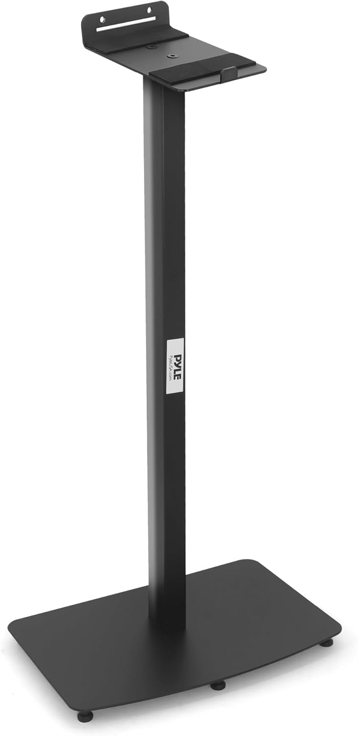 Pyle Reinforced Steel Sonos Speaker Stand - Enhanced Sound Performance