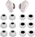 Memory Foam Ear Tips for Bose QC II 6 Pairs - Gray
