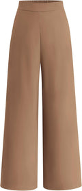 Women High Waisted Wide Leg Pants - Office Cozy, Flattering Fit