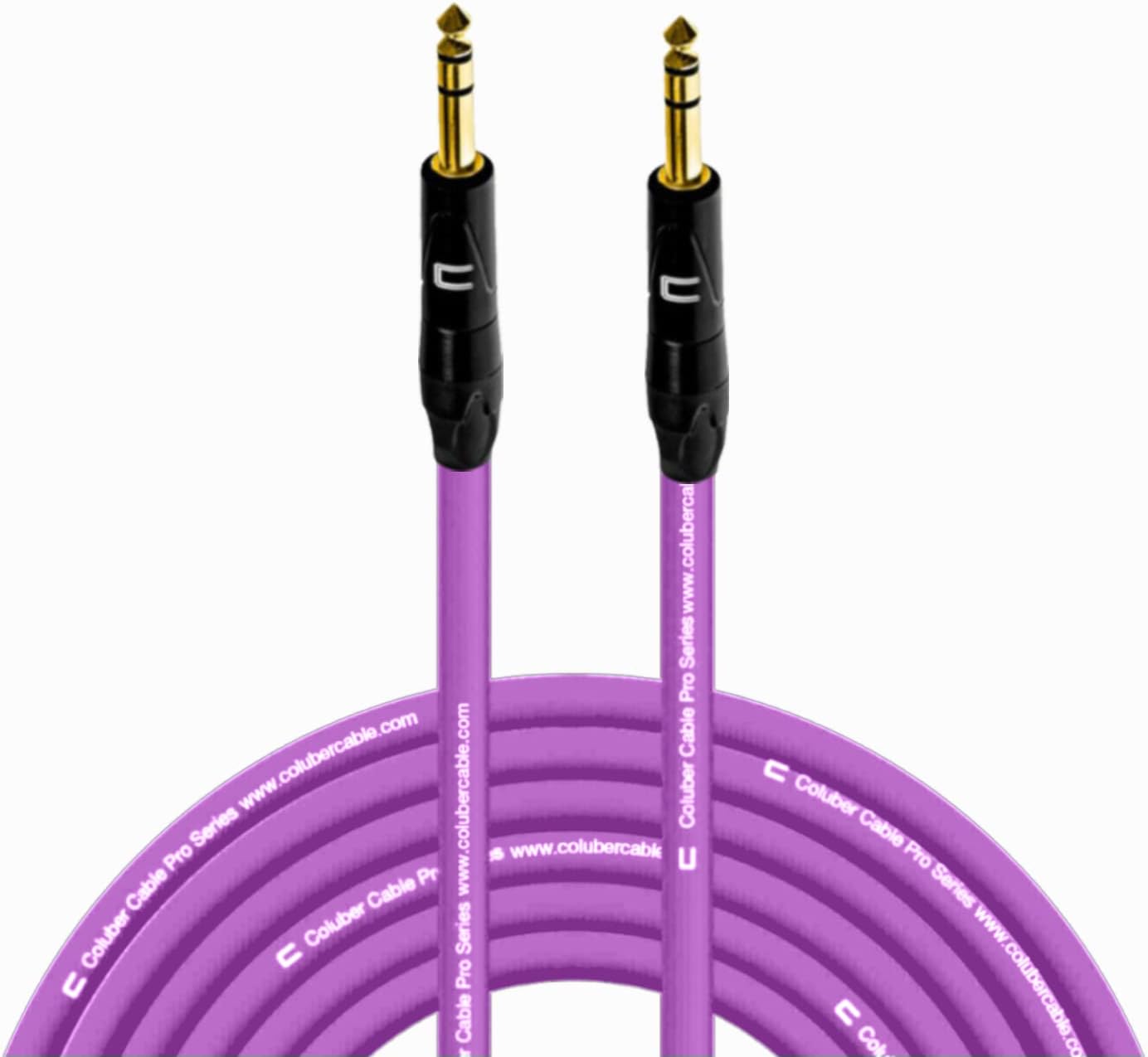Coluber Cable 1/4 TRS Male to Male - 75 Feet for Audio Needs