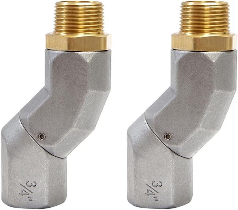 ABIGAIL 2PCS 3/4 Fuel Transfer Hose Swivel for Easy Use