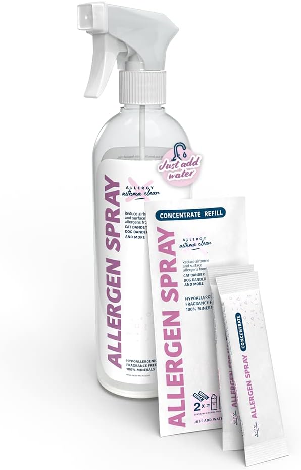 Allergen Spray for Dust, Pet Dander & Allergy Relief Solution