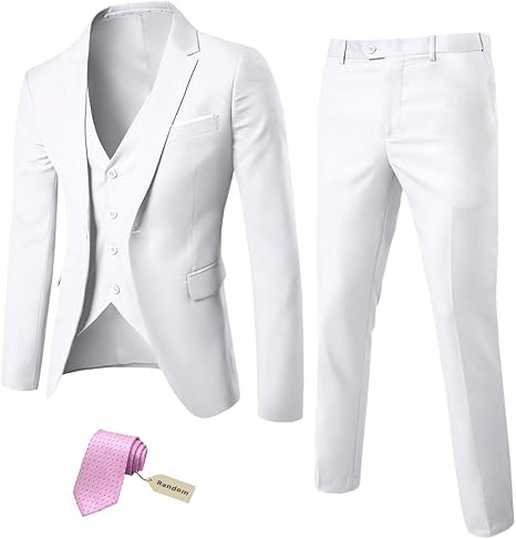 MYS Men's 3 Piece Slim Fit Suit Set for Stylish Occasions